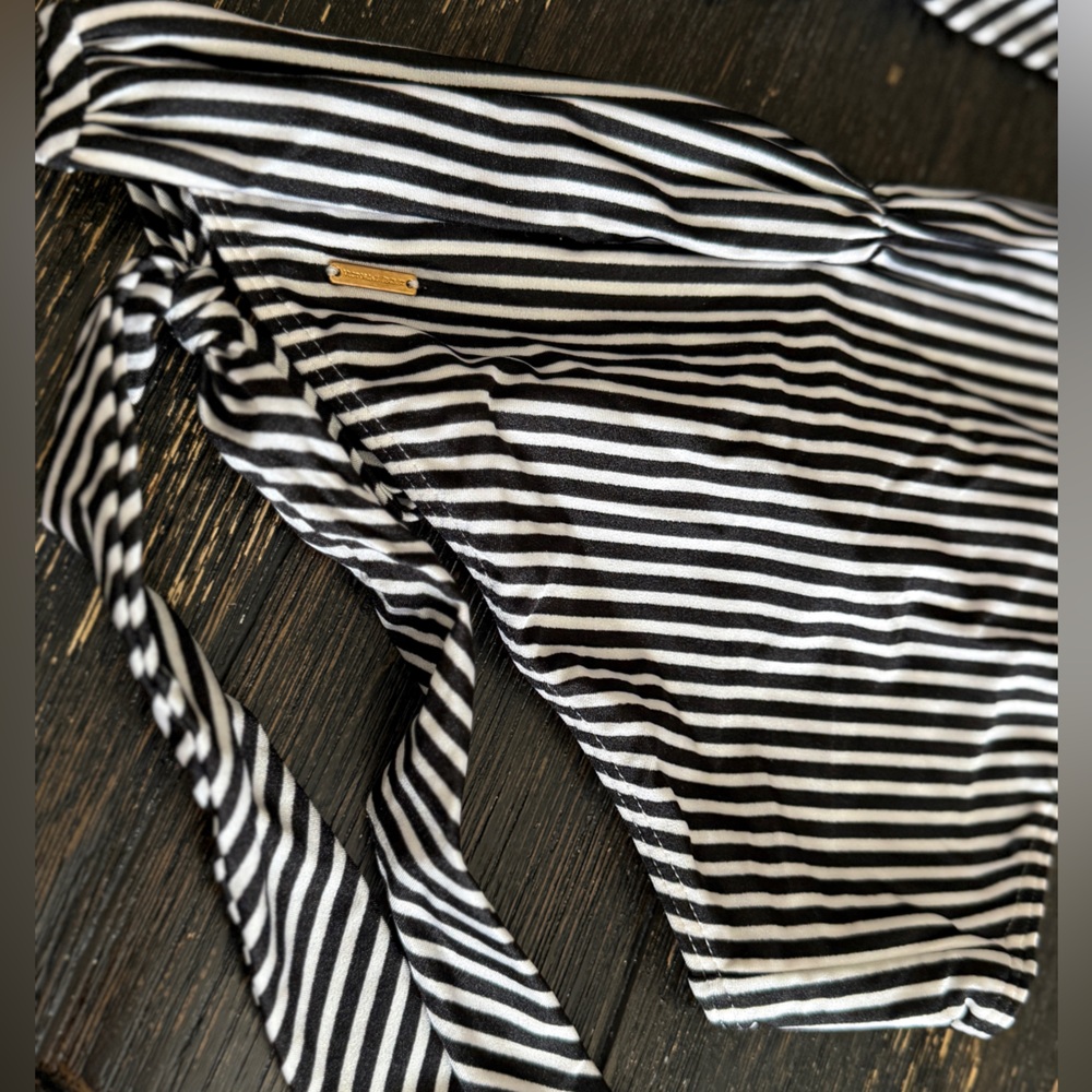 Victoria's Secret Black and White Striped Bikini - Picture 6 of 8